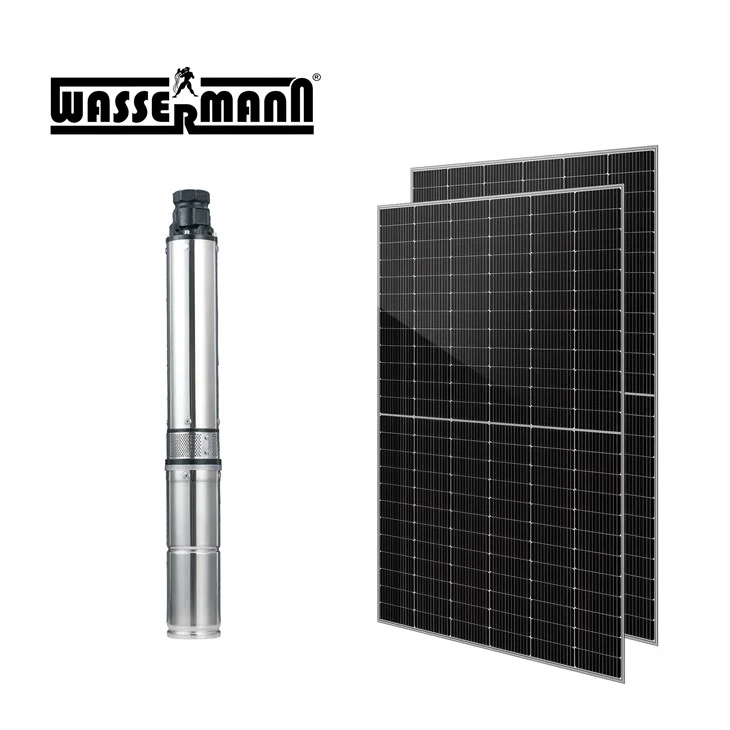 Solar Powered Deep Well Submersible Pump
