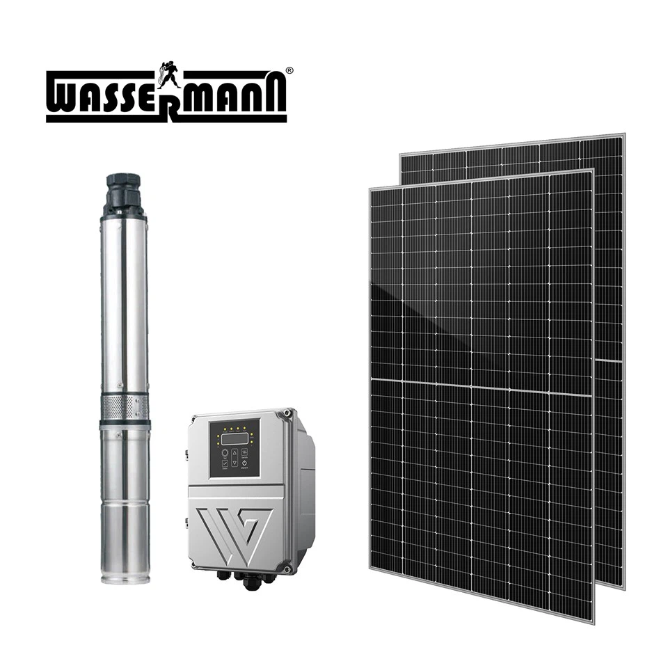 Solar Powered Deep Well Submersible Pump